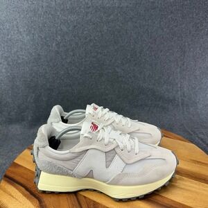 New Balance 327 Sea Salt Raincloud White Suede Sneakers U327WRB Womens 9